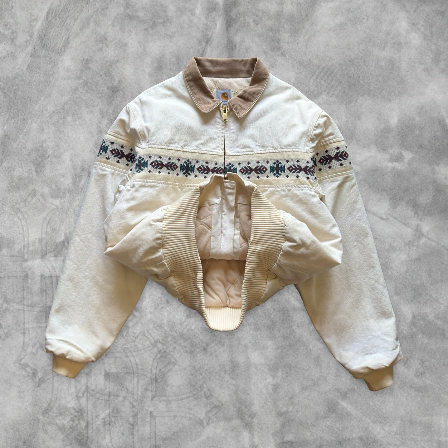 White Carhartt Aztec Santa Fe Jacket 1990s (XL)