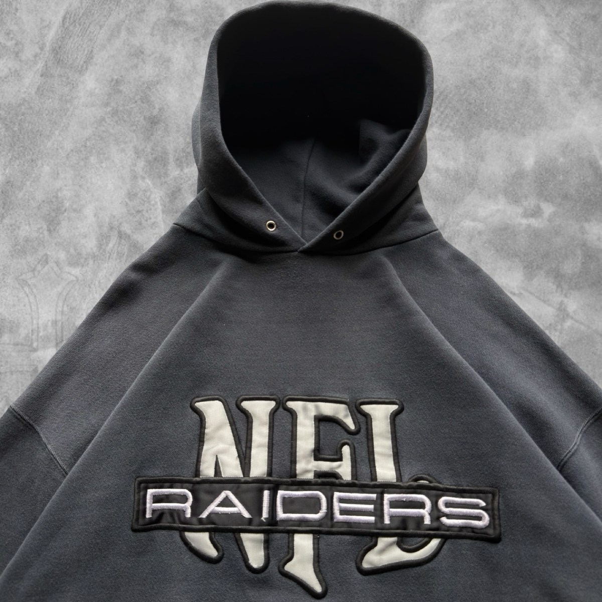 Black Oakland Raiders Hoodie 1990s (XL)