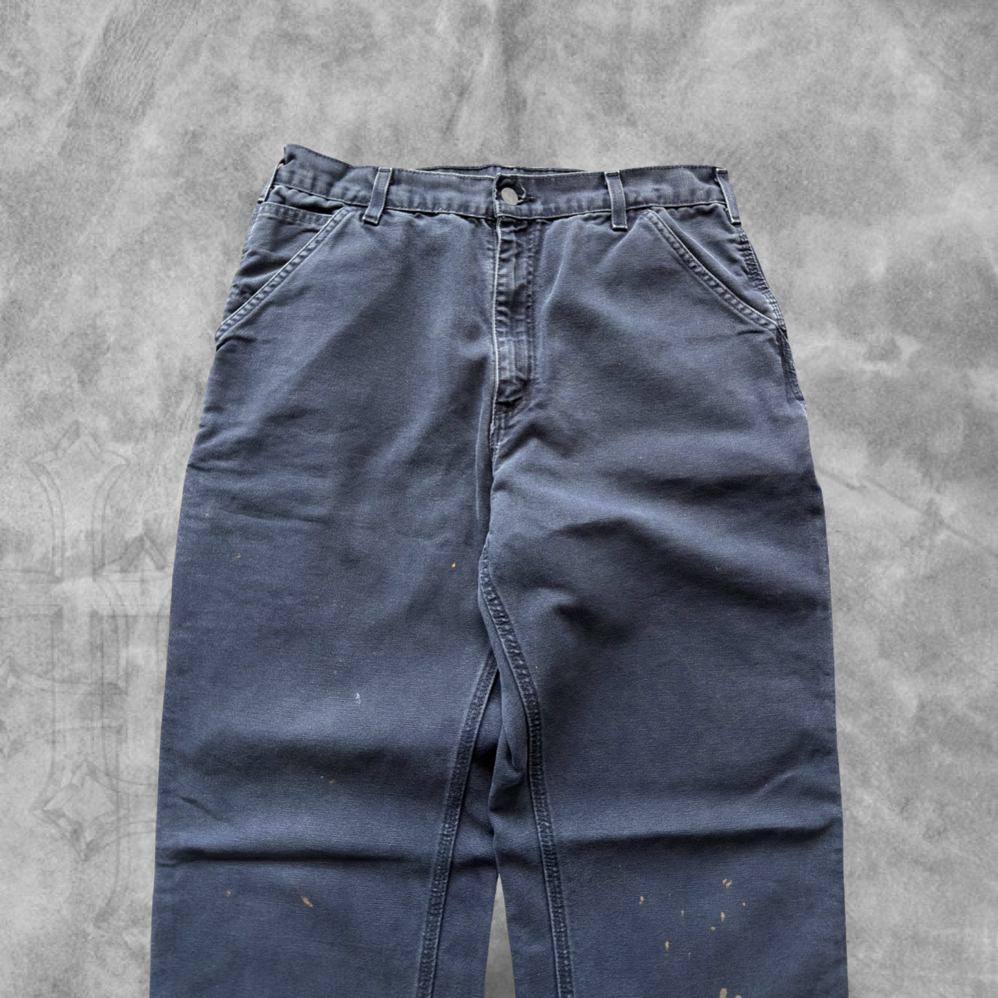 Navy Blue Carhartt Carpenter Pants 1900s (34x32)