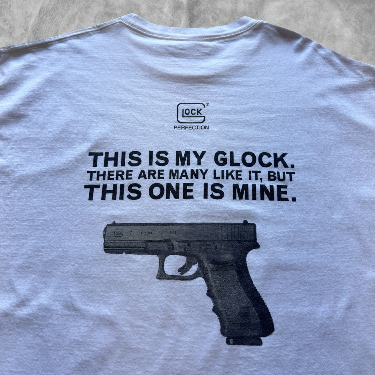 White This is My Glock Shirt 2000s (XXL)