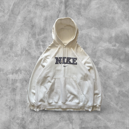 White Nike Hoodie 2000s (L)