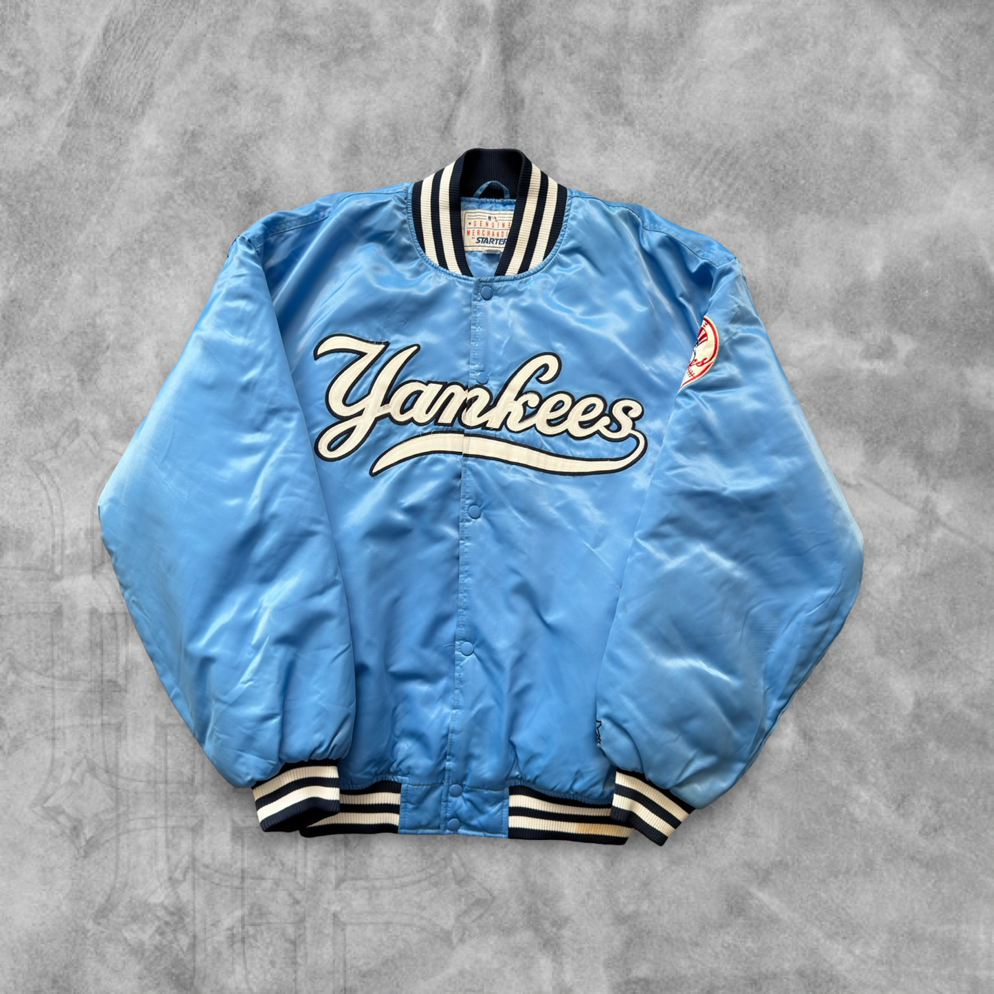 Baby Blue New York Yankees Starter Jacket 1990s (XL)