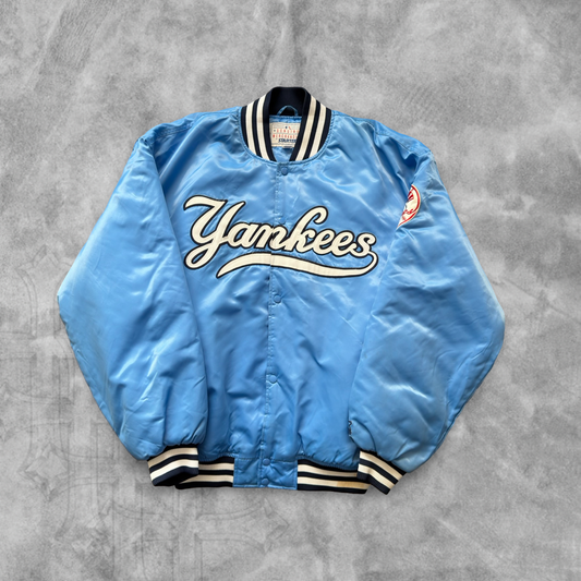 Baby Blue New York Yankees Starter Jacket 1990s (XL)
