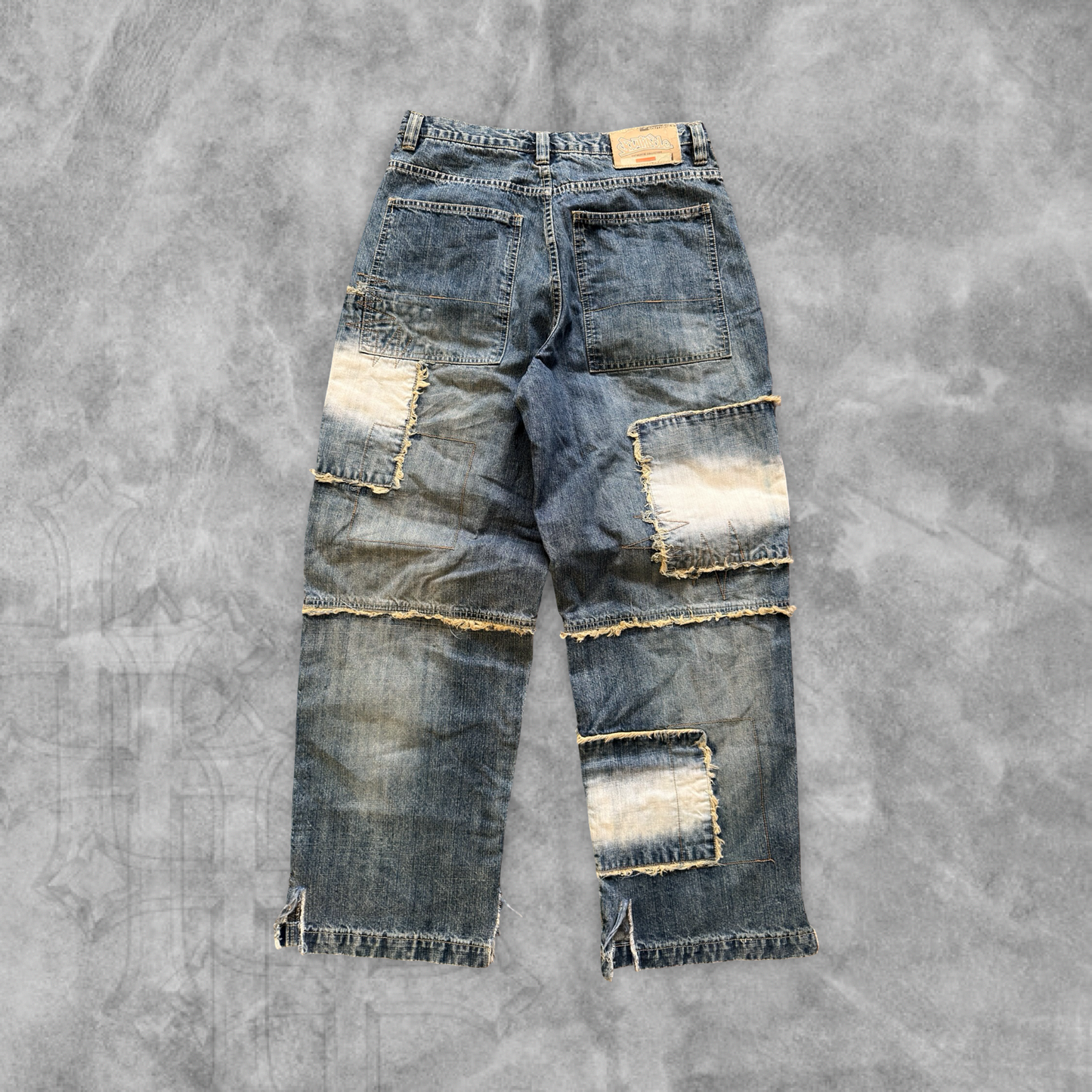 Denim Patch Work South Pole Jeans 2000s (32x30)