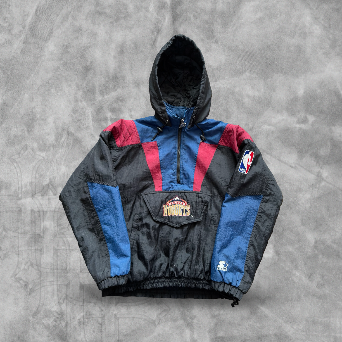 Black Denver Nuggets Starter Jacket 1990s (M)