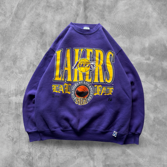 Purple Los Angeles Lakers Sweatshirt 1990s (L)