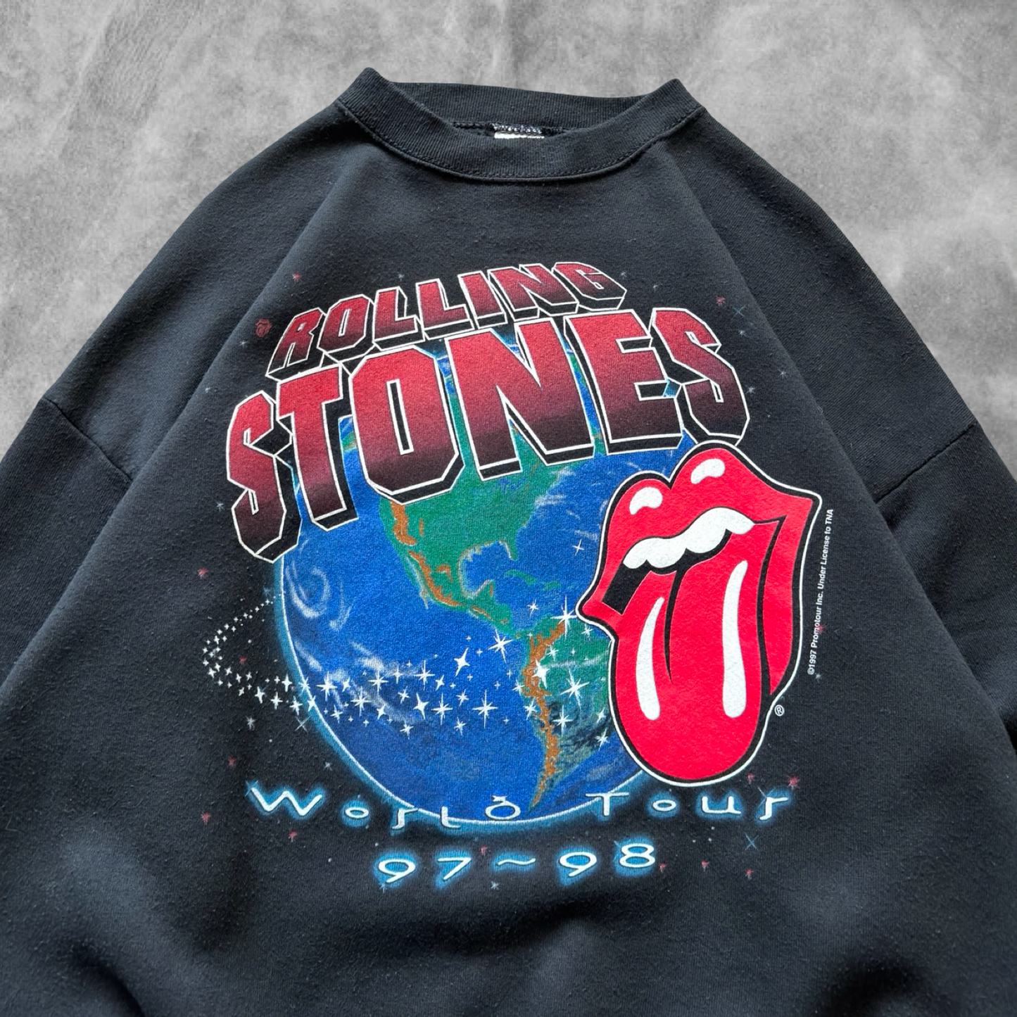 Black Rolling Stones World Tour  Sweatshirt 1997 (XL)