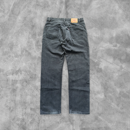 Faded Black Denim Levi’s 505 Jeans 2000s (34x31)