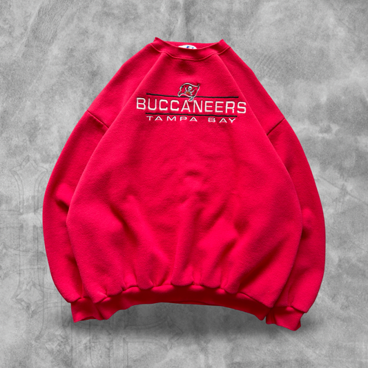 Red Tampa Bay Buccaneers Sweatshirt 1990s (L)