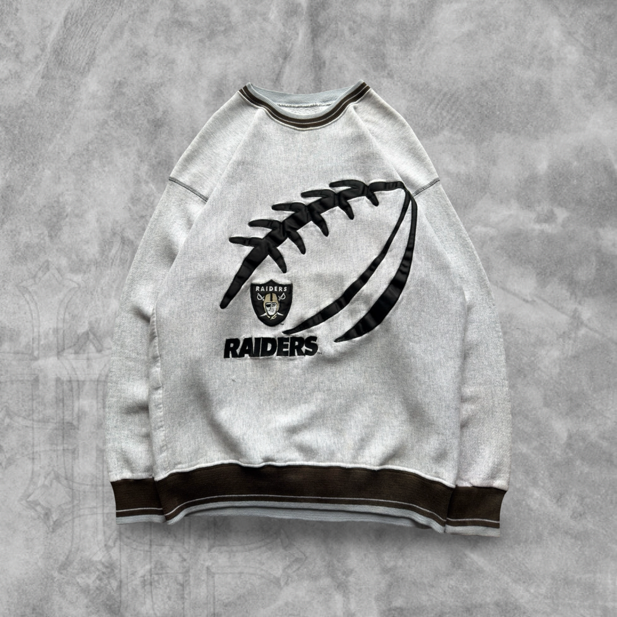 Gray Oakland Raiders Sweatshirt 1990s (L)