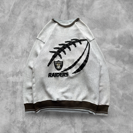 Gray Oakland Raiders Sweatshirt 1990s (L)