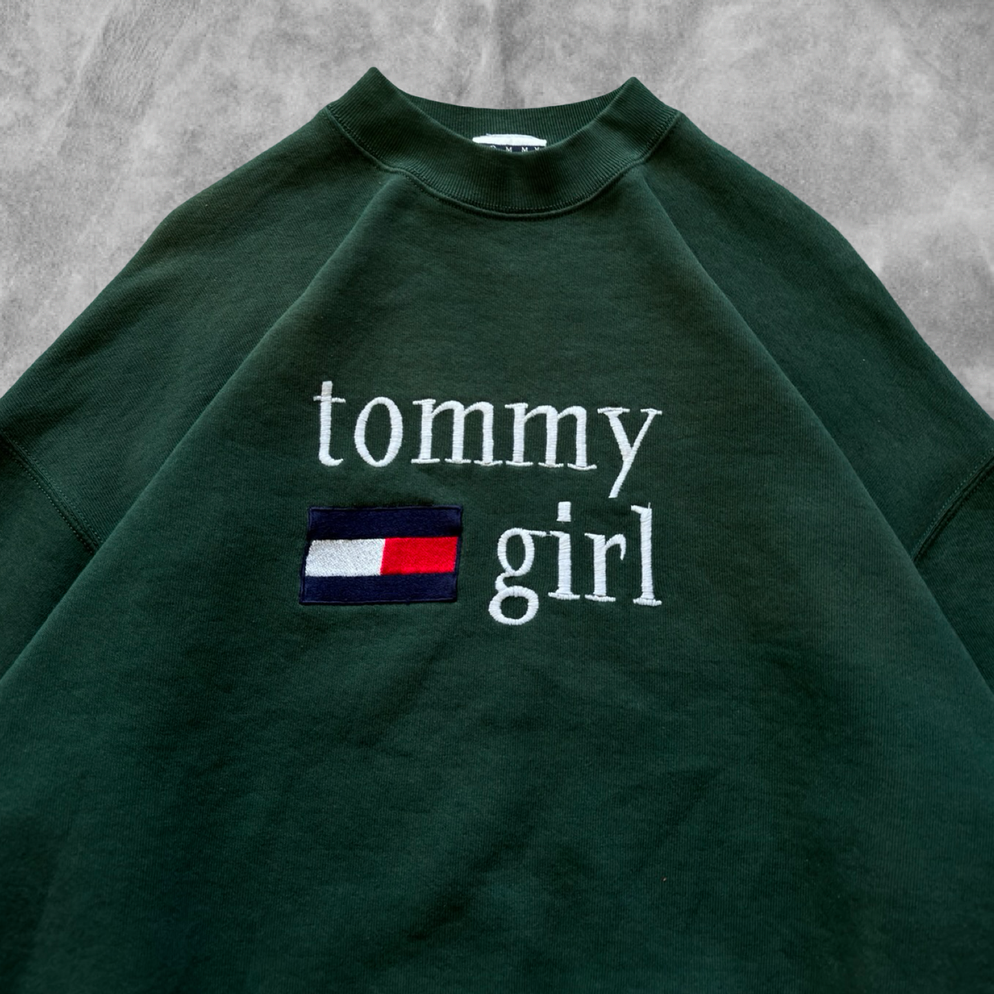 Forrest Green Tommy Hilfiger Sweatshirt 1990s (L)