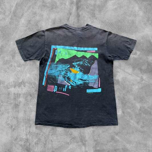 Faded Black Ocean Pacific Shirt 1986 (S)