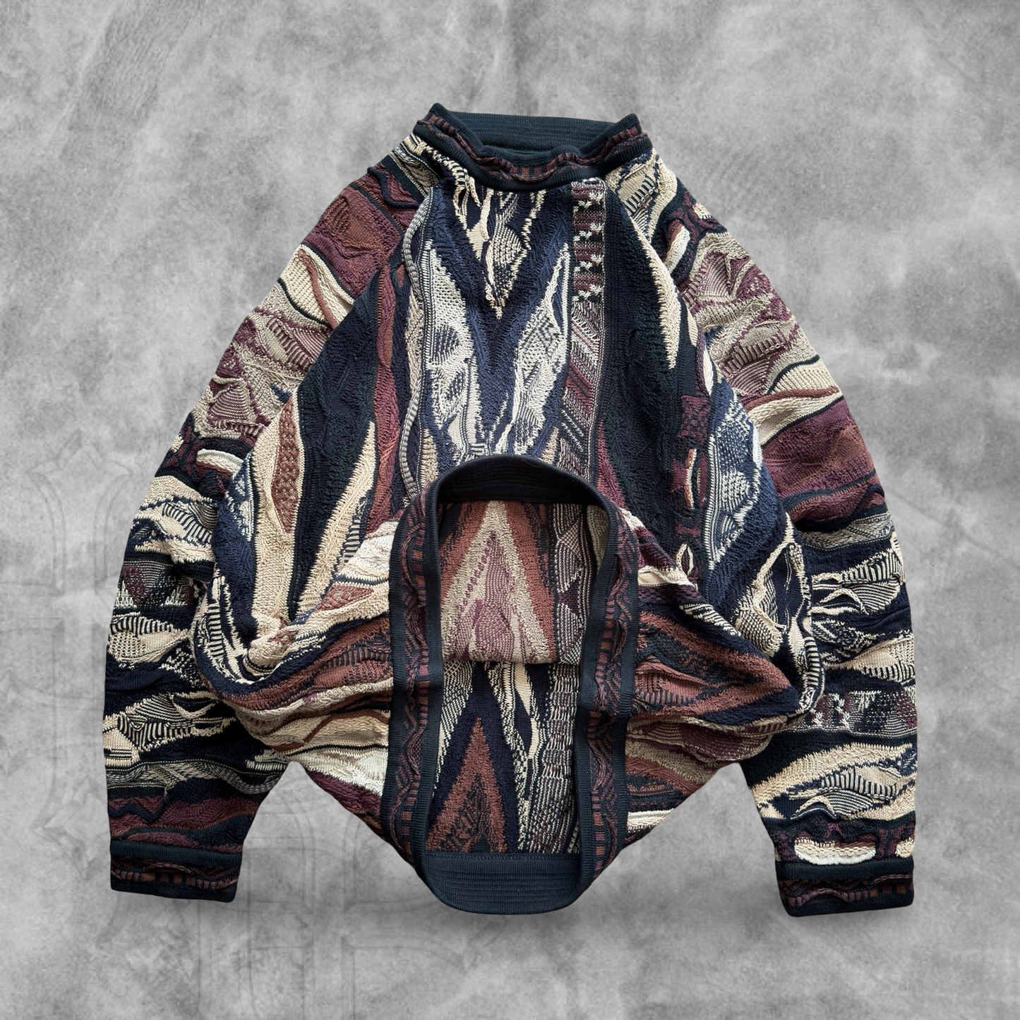 Multicolored Textured Coogi Sweater 1990s (L)