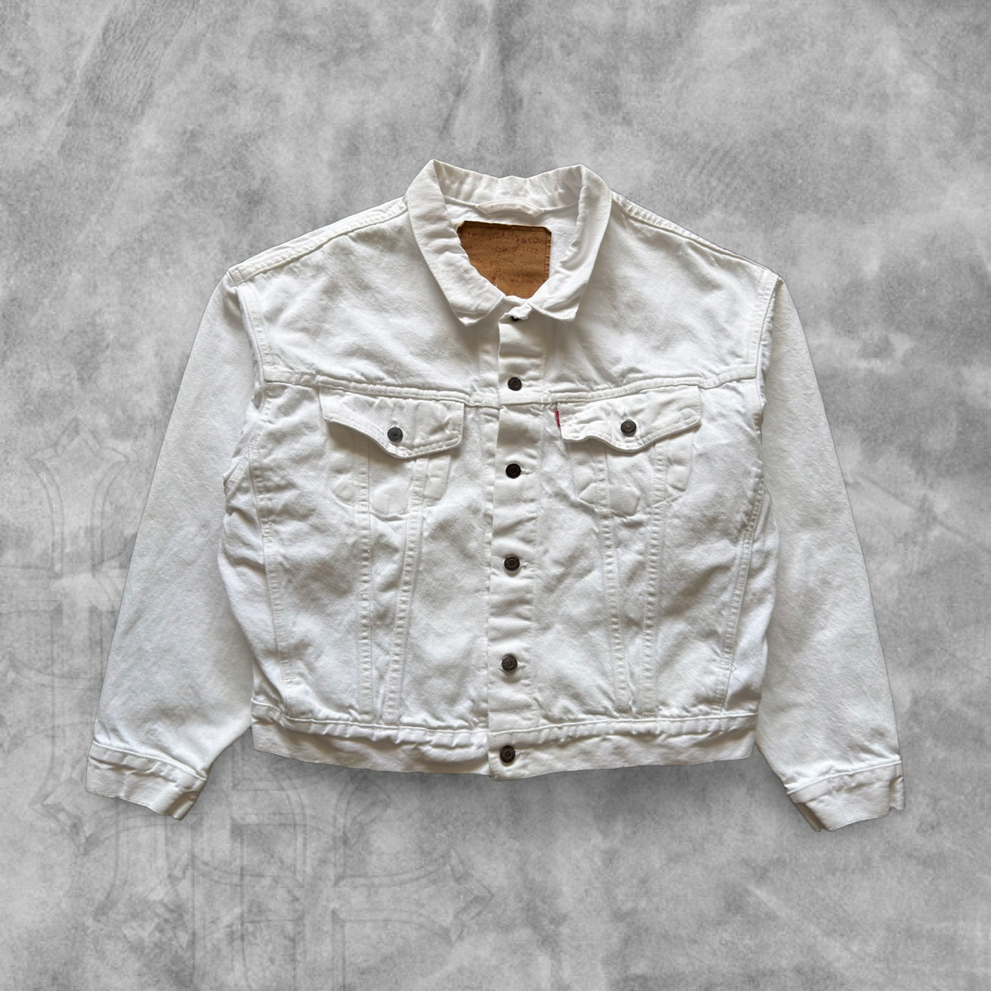 White Denim Levi’s Trucker Jacket 1990s (L)