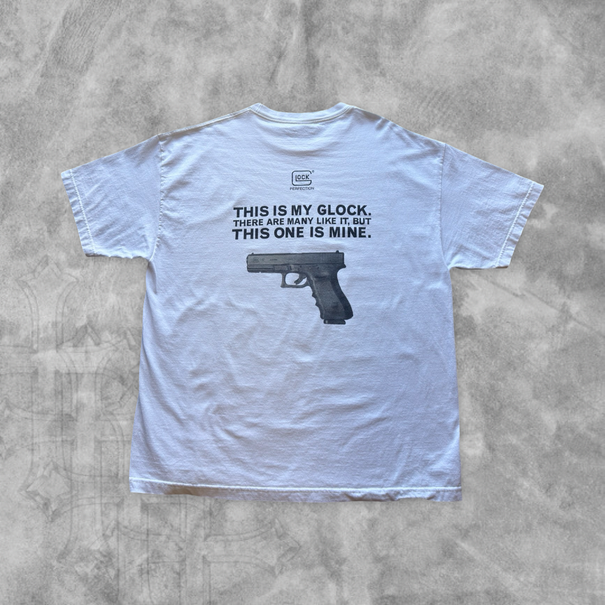 White This is My Glock Shirt 2000s (XXL)