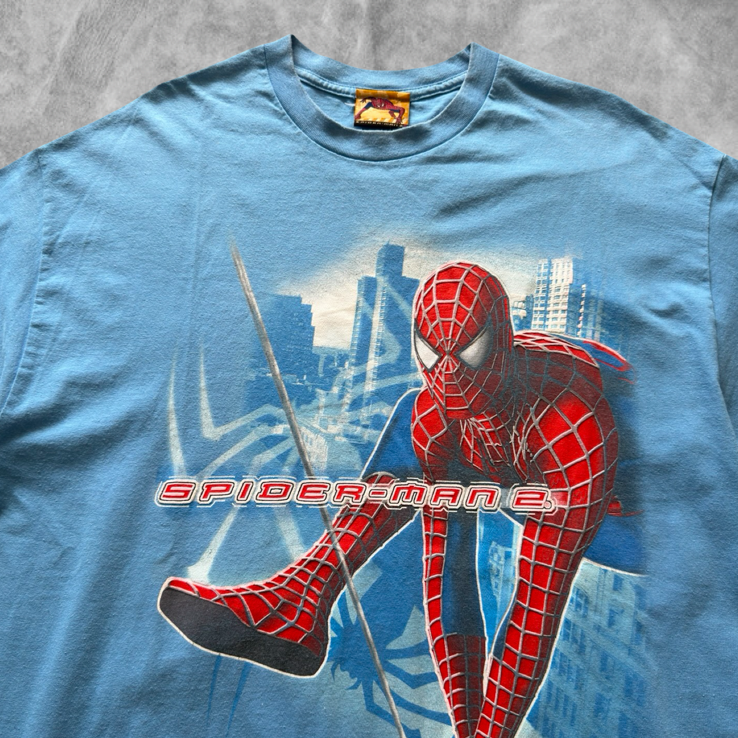 Baby Blue Spider Man 2 Shirt 2004 (XL)