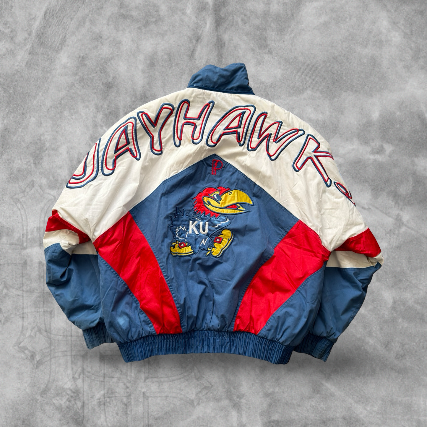 White Kansas Jayhawks Pro Player Jacket 1990s (XL)