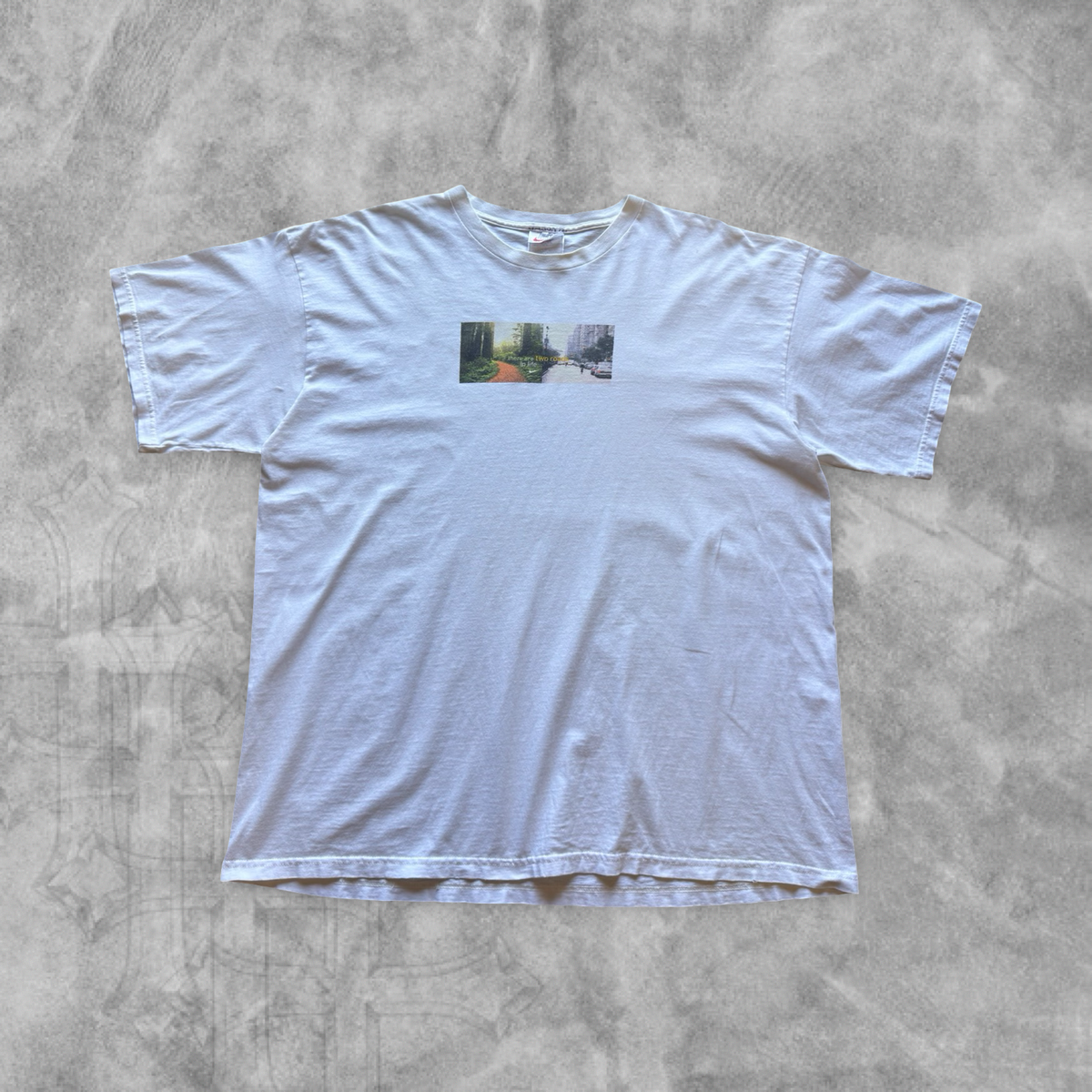 White Run Both Nike Shirt 1990s (XL)