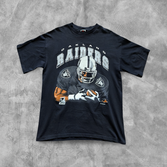 Black Oakland Raiders Break Through Shirt 1996 (L)