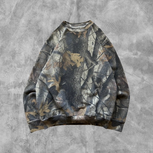 Camo Realtree Sweatshirt 1990s (M)