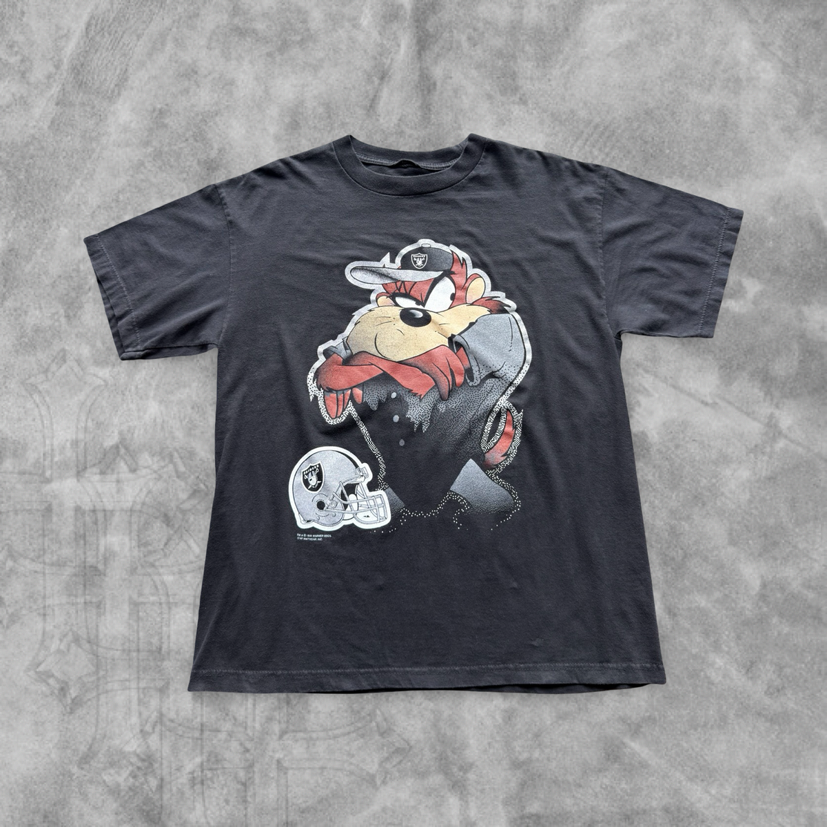 Black Oakland Raiders Taz Shirt 1999 (L)