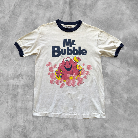 White Mr. Bubble Shirt 1990s (M)