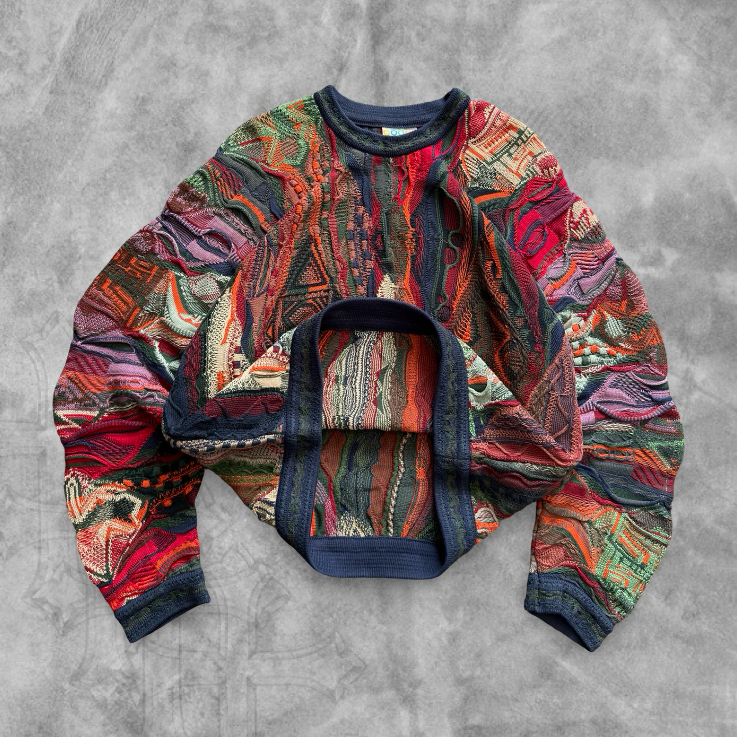 Multicolored Textured Coogi Sweater 1990s (L)