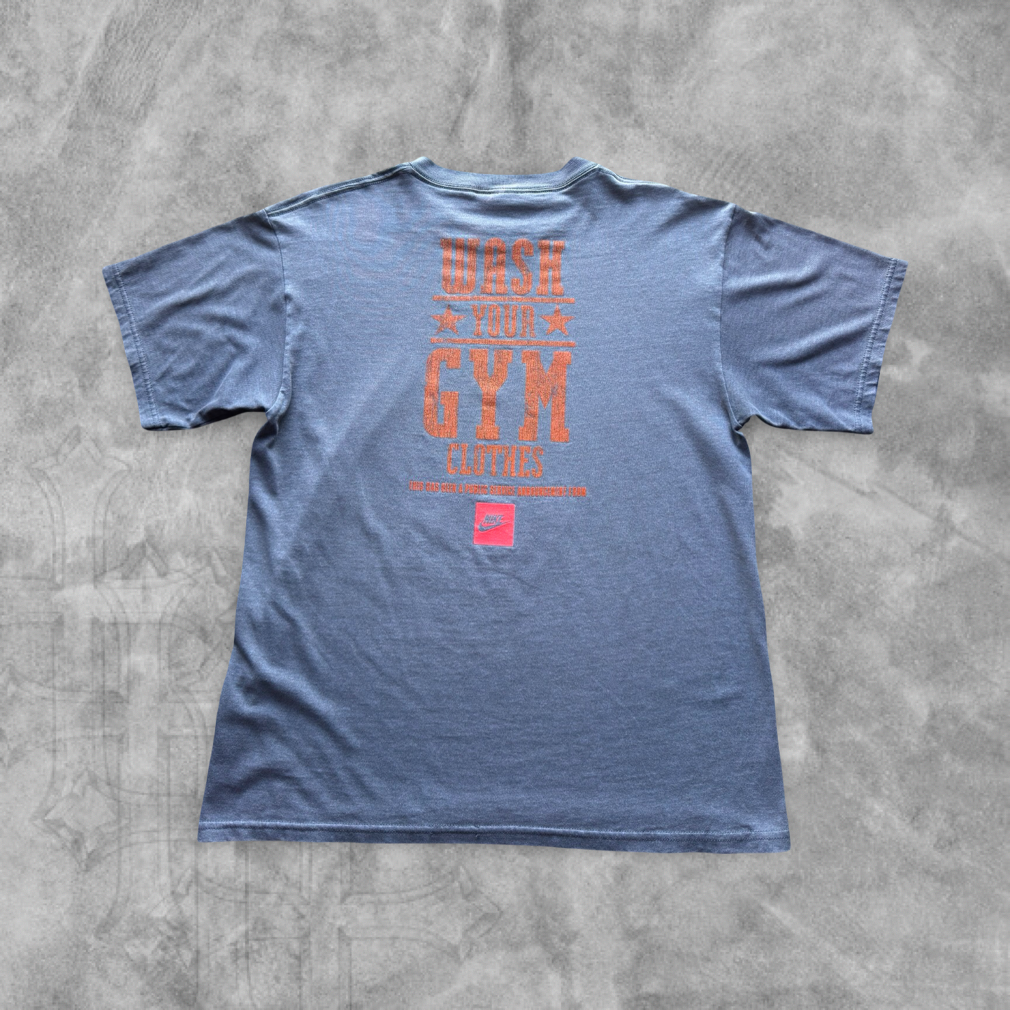 Faded Gray Nike Gym Shirt 1990s (M)