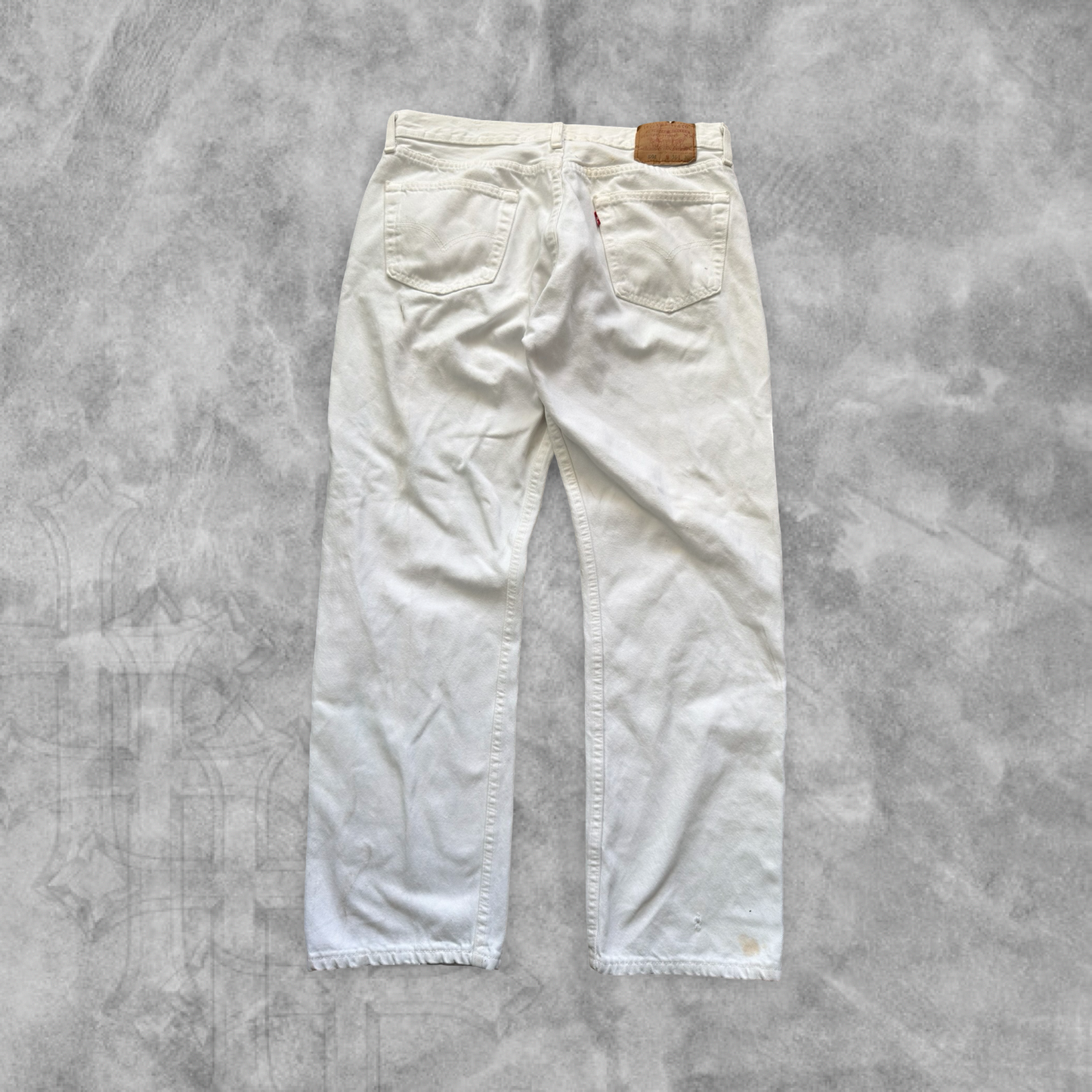 White Denim Levi’s 501 Jeans 1990s (32x28)