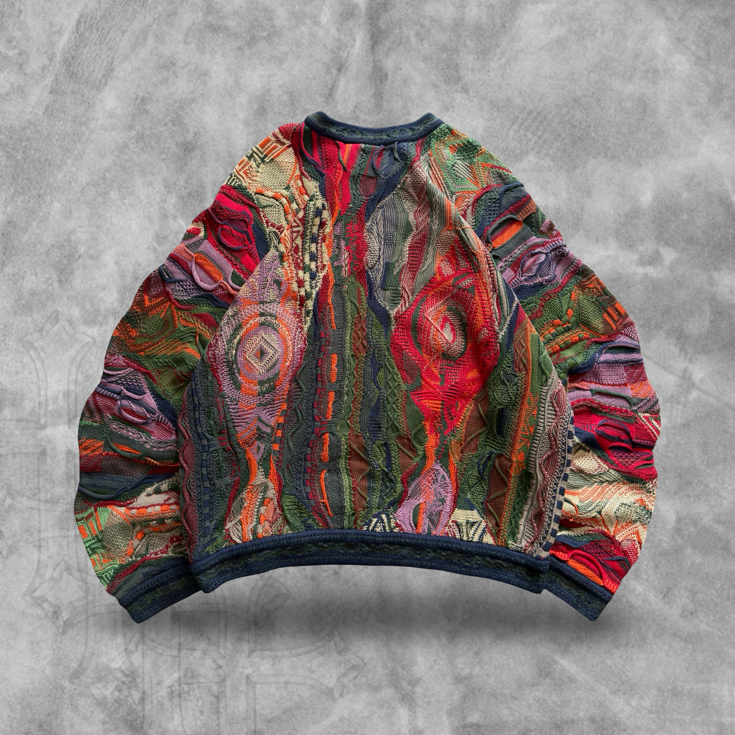 Multicolored Textured Coogi Sweater 1990s (L)