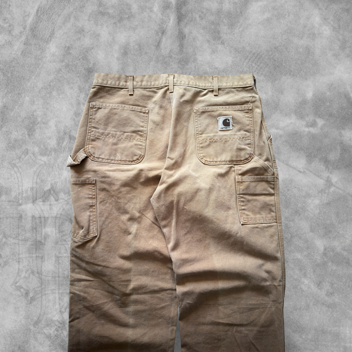 Faded Tan Carhartt Carpenter Pants 1990s (38x32)