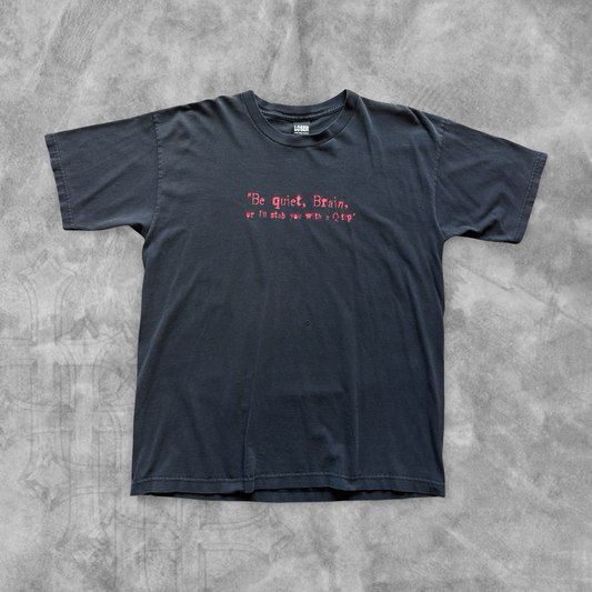 Black Be Quiet Brain Shirt 1990s (L)