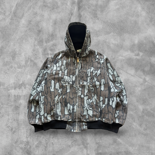 Rebark Camo Carhartt Hooded Jacket 1980s (M)