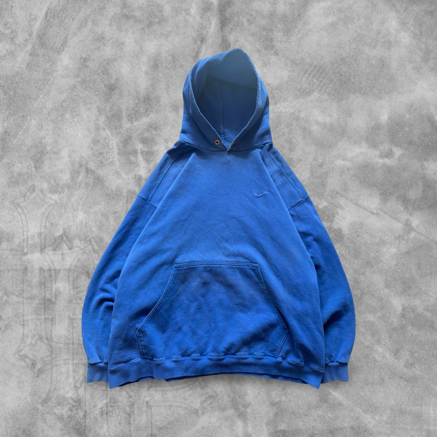 Blue Nike Tonal Hoodie 1990s (L)