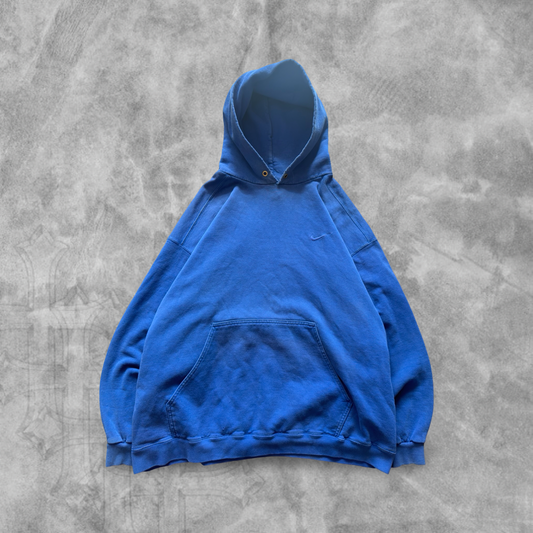 Blue Nike Tonal Hoodie 1990s (L)