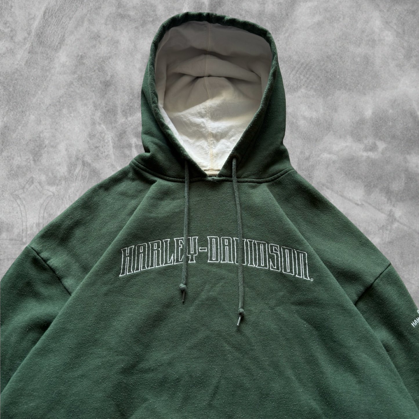 Forrest Green Harley Davidson Hoodie 2000s (XL)