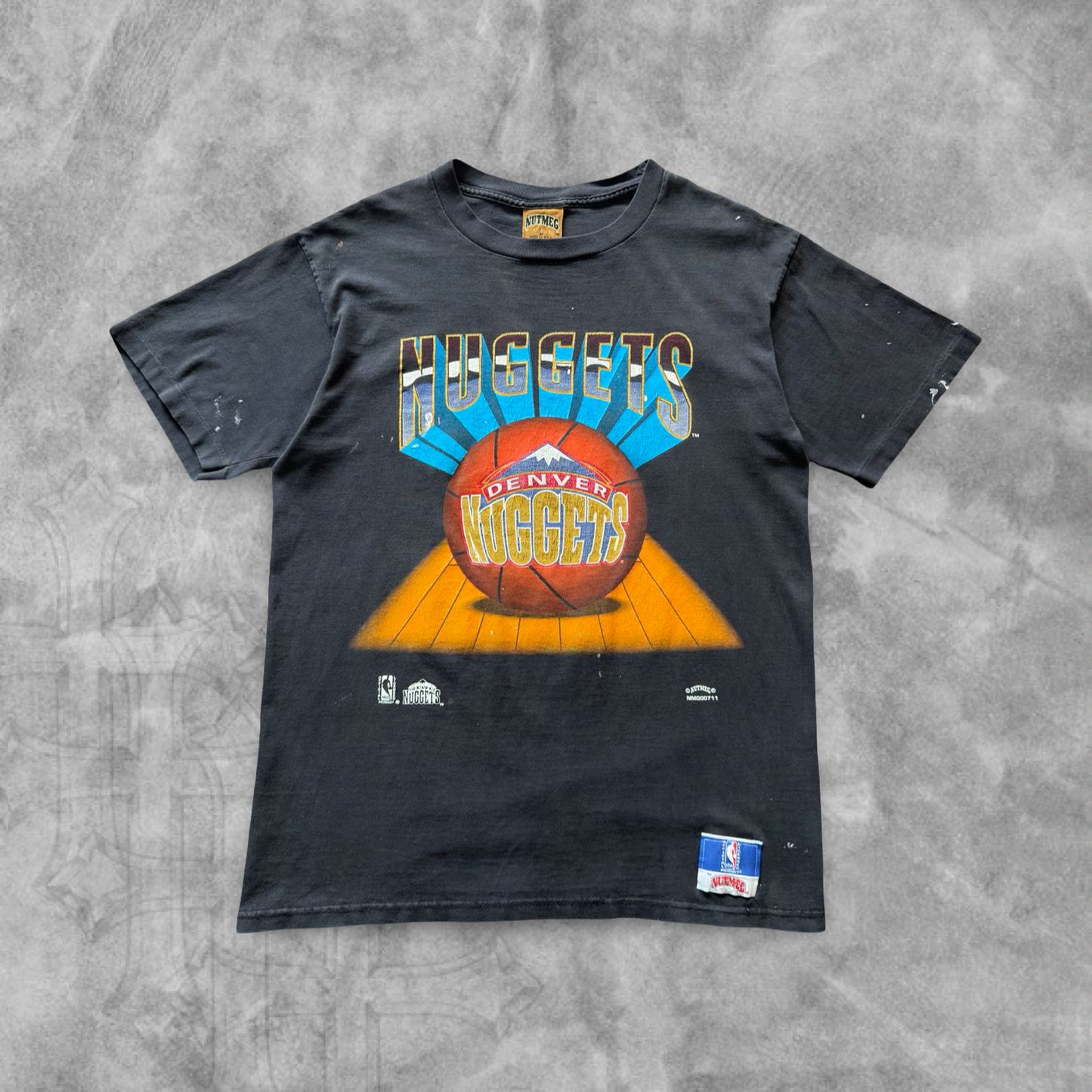 Black Denver Nuggets Basketball Shirt 1990s (M)