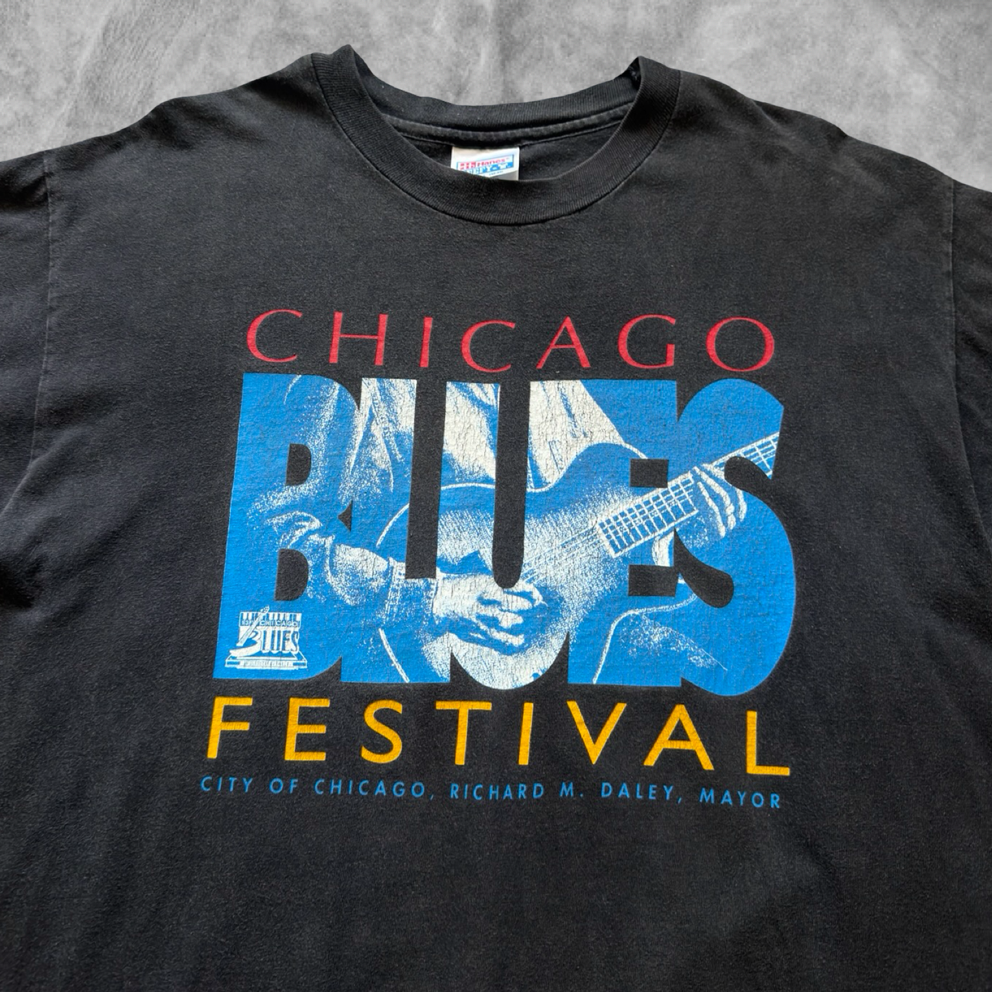 Black Chicago Blues Festival Shirt 1990s (L)