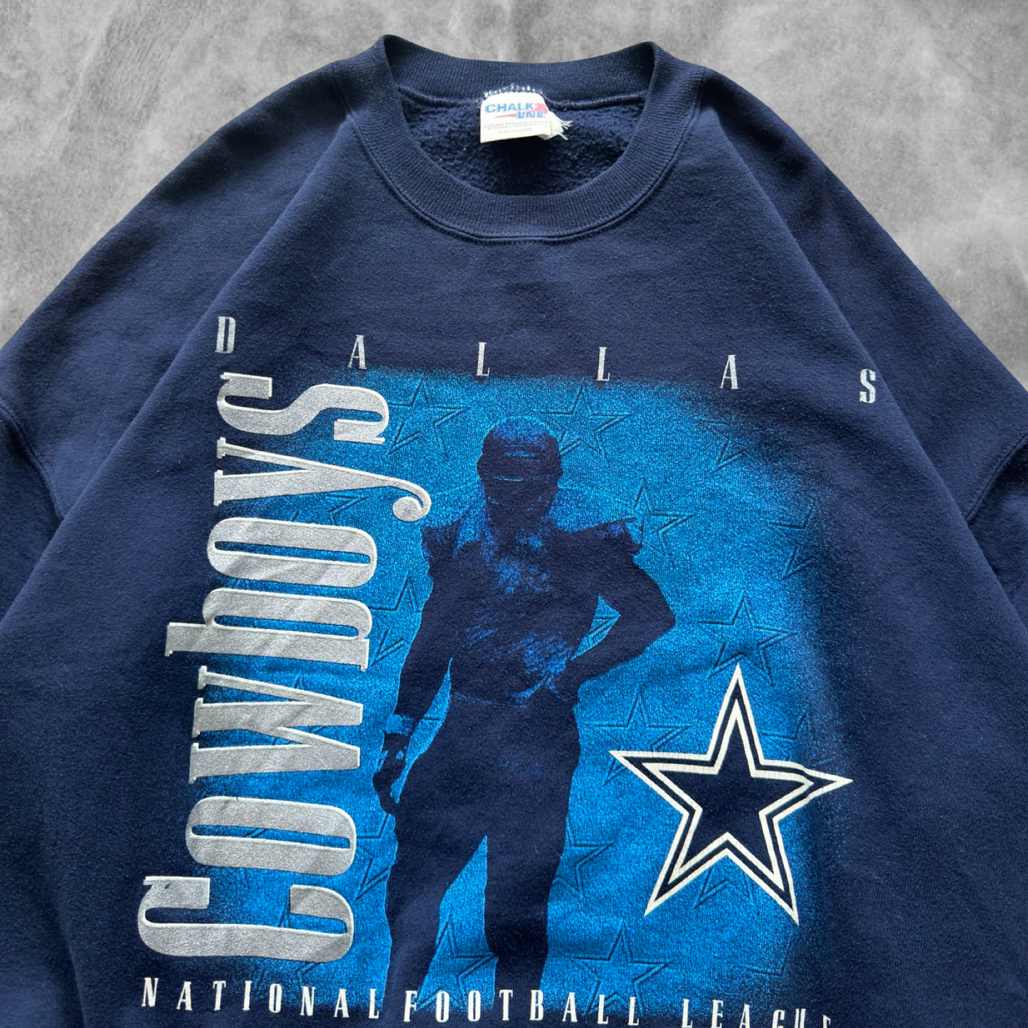 Navy Blue Dallas Cowboys Sweatshirt 1990s (XL)