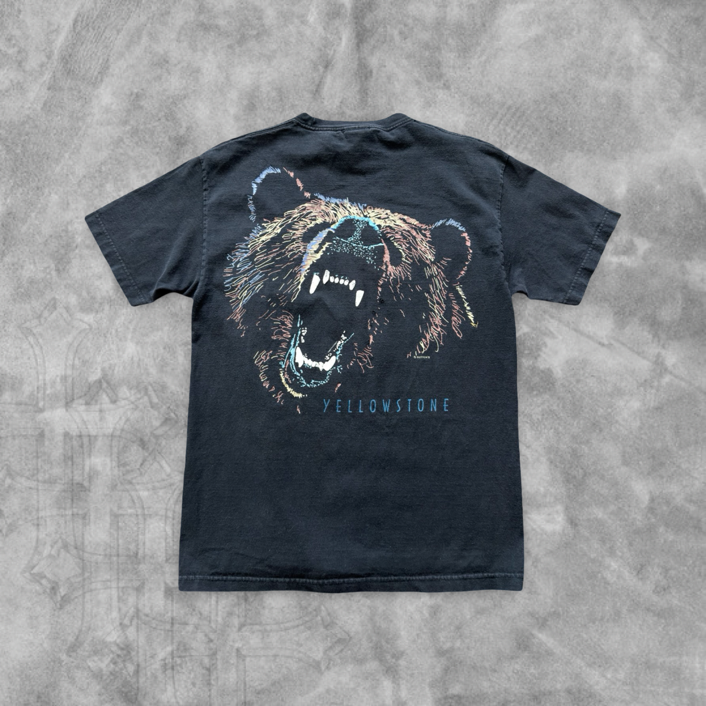 Black Yellow Stone National Park Shirt 1990s (L)