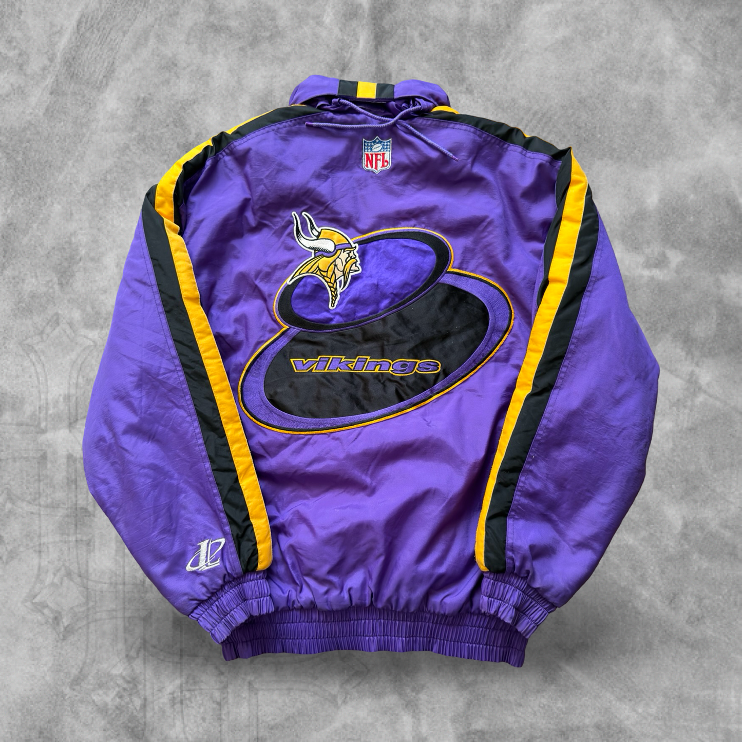 Purple Minnesota Vikings Logo Athletic Jacket 1990s (M)