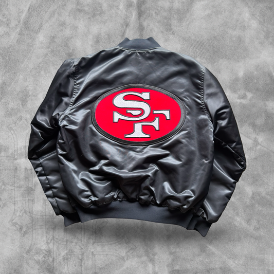 Black San Francisco 49ers Starter Pro Line Jacket 1990s (L)
