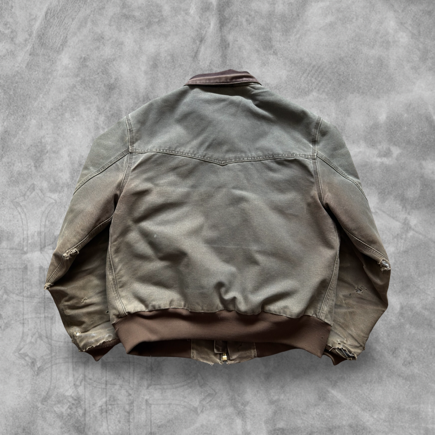 Faded Distressed Brown Carhart Santa Fe Jacket 2003 (L)