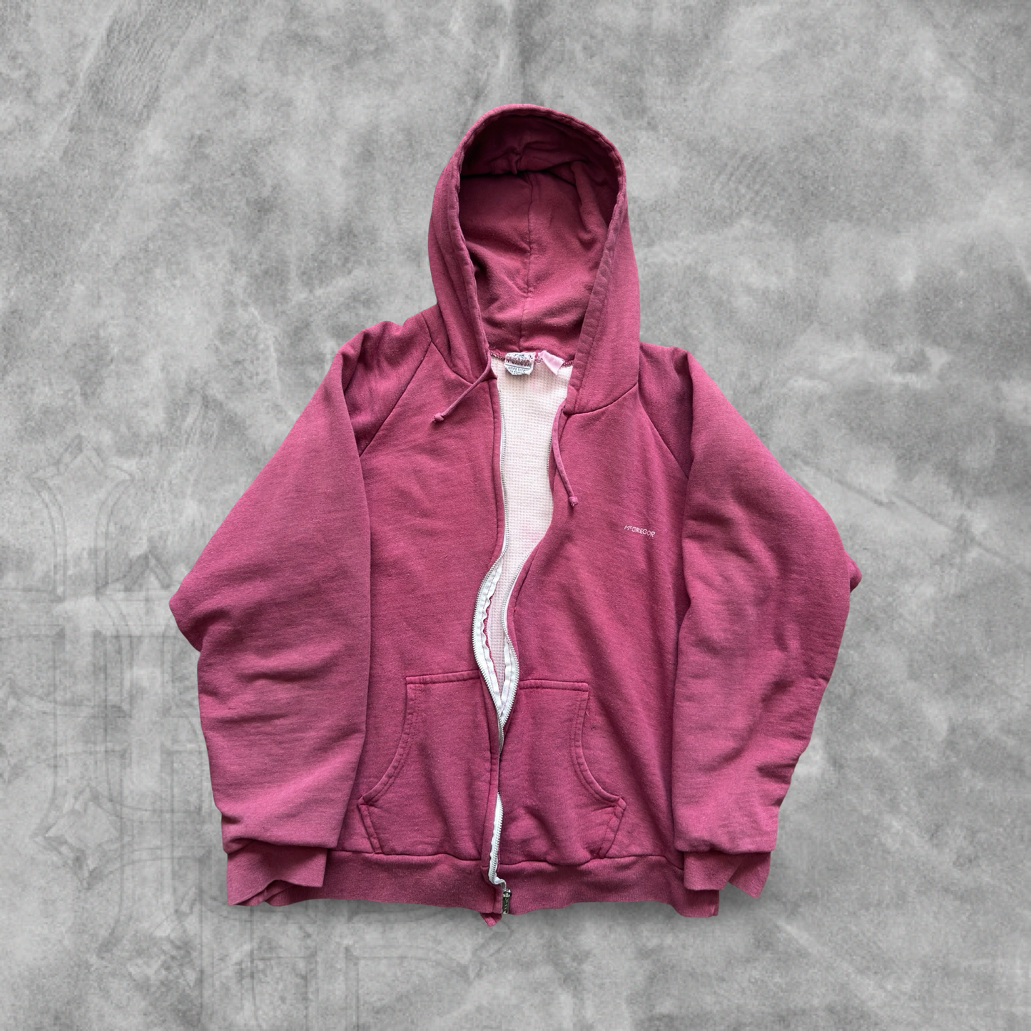 Maroon McGregor Thermal Lined Jacket 1980s (S)