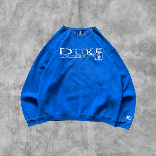 Royal Blue Duke Blue Devils Sweatshirt 1990s (L)