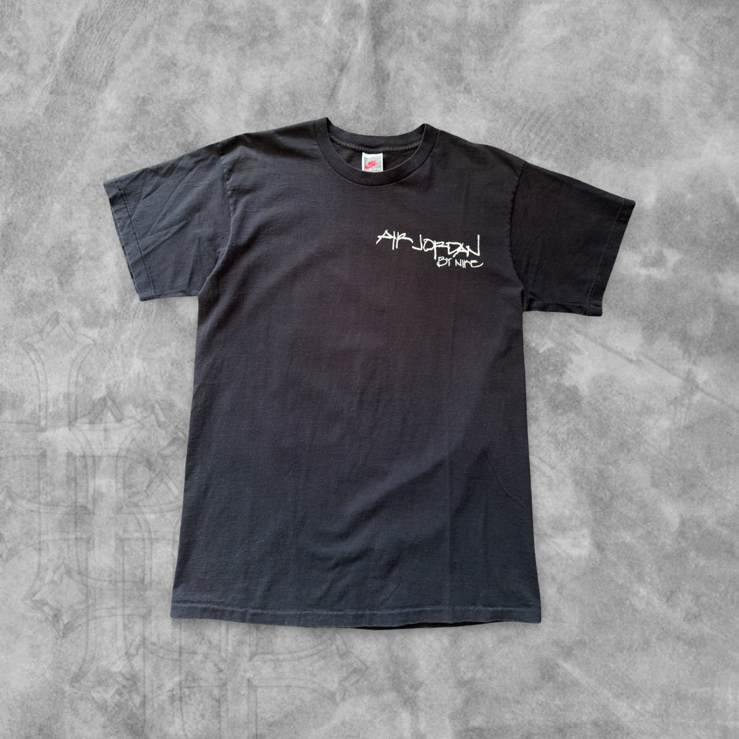 Faded Black Nike Air Jordan 5 Shirt 1990s (XL)