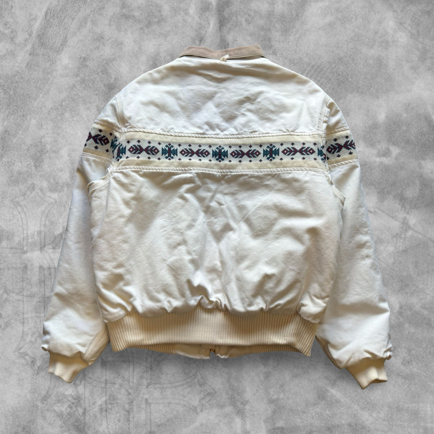 White Carhartt Aztec Santa Fe Jacket 1990s (XL)