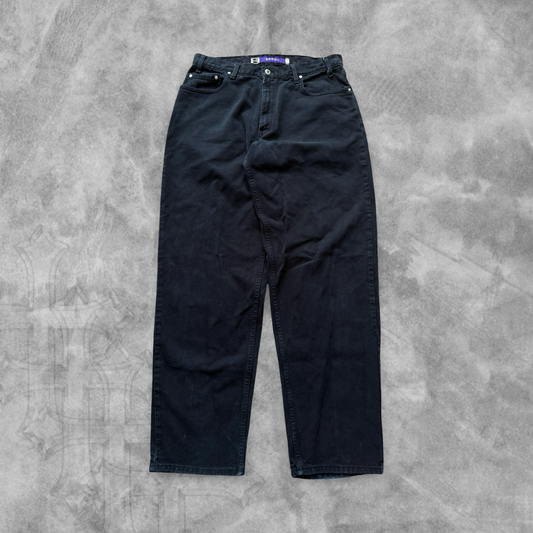 Black Denim Levi’s Silver Tab Baggy Jeans 1990s (34x34)