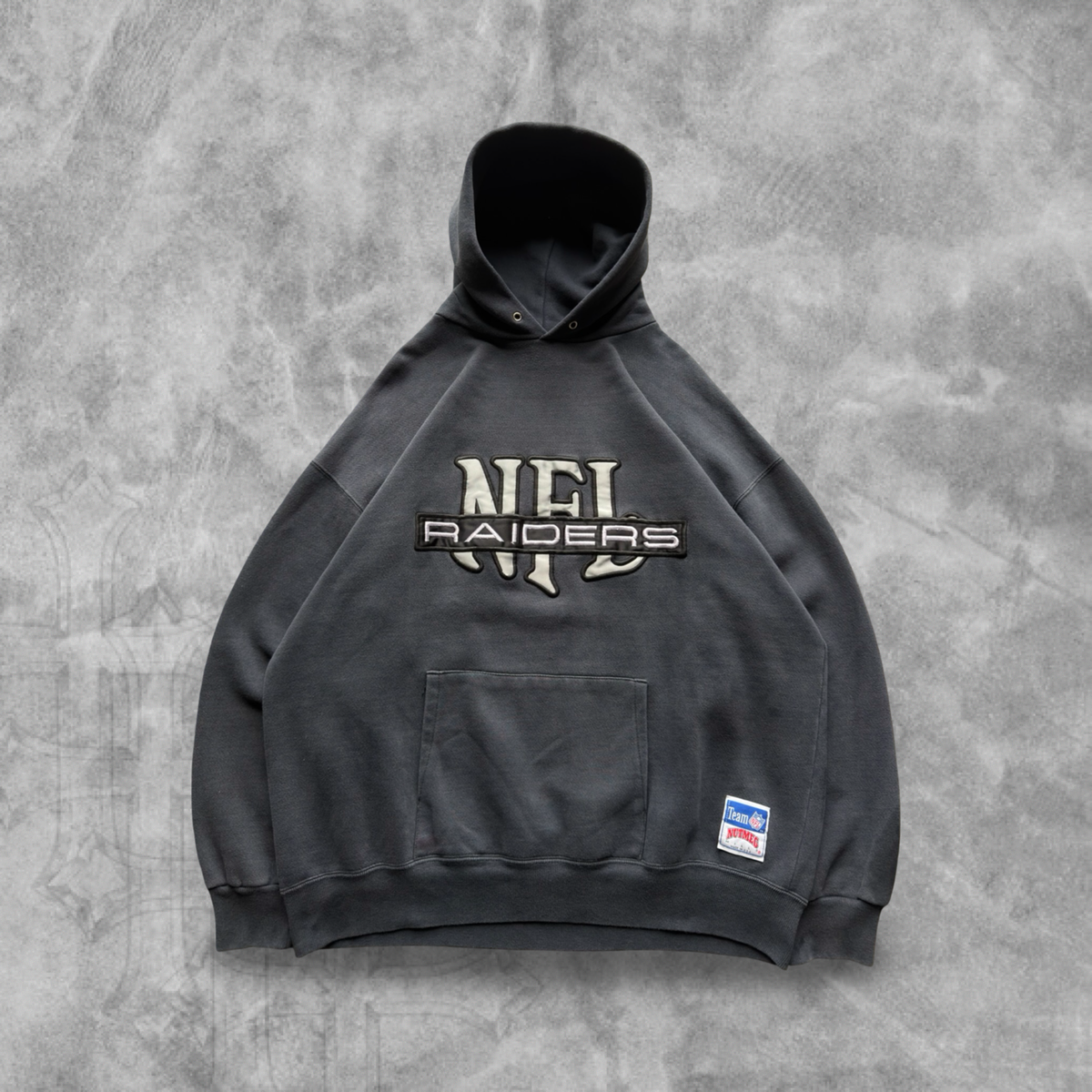 Black Oakland Raiders Hoodie 1990s (XL)